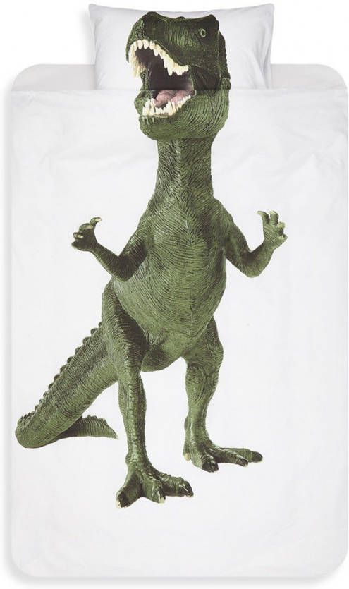 Snurk Beddengoed SNURK Dinosaurus Rex dekbedovertrek Lits-jumeaux (240x200/220 cm + 2 slopen) online kopen