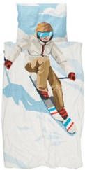 Snurk Ski Boy biologisch katoenen kinderdekbedovertrekset 160TC inclusief kussenslopen online kopen