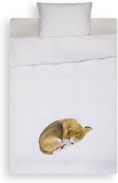 SNURK Bob dekbedovertrek 100% percale katoen Lits-jumeaux (240x200/220 cm + 2 slopen) White online kopen