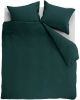 Ambiante Cotton Uni Dekbedovertrek Lits jumeaux(240x200/220 Cm + 2 Slopen) Katoen Dark Green online kopen