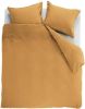 Ambiante Cotton Uni Dekbedovertrek Lits jumeaux(240x200/220 Cm + 2 Slopen) Katoen Ochre online kopen