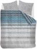 Beddinghouse Jarno flanel dekbedovertrek 100% geruwde flanel-katoen Lits-jumeaux (240x200/220 cm + 2 slopen) Blue online kopen