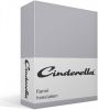 Cinderella Flanel Hoeslaken 100% Geruwde Flanel katoen Lits jumeaux(160x200/210 Cm) Grey online kopen
