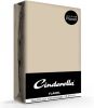 Cinderella Flanel Hoeslaken 100% Geruwde Flanel katoen 2 persoons(140x200/210 Cm) Taupe online kopen