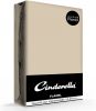Cinderella Flanel Hoeslaken 100% Geruwde Flanel katoen 2 persoons(140x200/210 Cm) Taupe online kopen