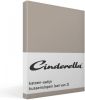 Cinderella kussensloop katoen satijn(2 stuks) taupe 60x70 cm Leen Bakker online kopen