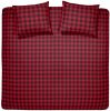 Damai Timber Flanel Dekbedovertrek Lits jumeaux(240x200/220 Cm + 2 Slopen) Flanel Red online kopen