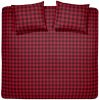 Damai Timber Flanel Dekbedovertrek Lits jumeaux(240x200/220 Cm + 2 Slopen) Flanel Red online kopen