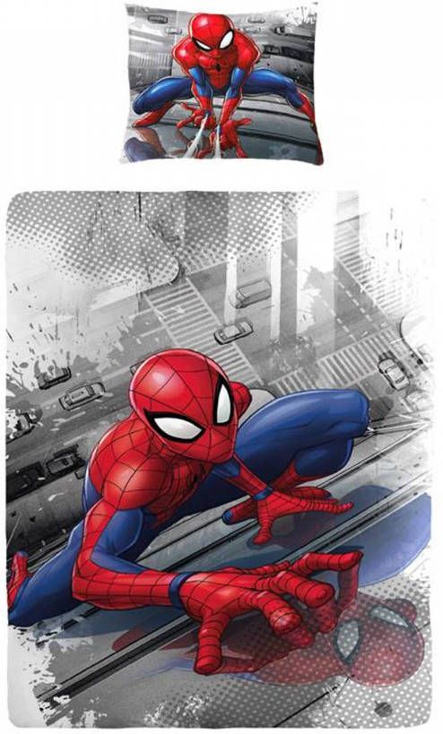 DC Comics Spiderman Dekbedovertrek 100% Katoen 1 persoons(140x200 Cm + 1 Sloop) 1 Stuk(60x70 Cm) Multi online kopen