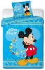 Disney Mickey Dekbedovertrek 100% Microvezel 1 persoons(140x200 Cm + 1 Sloop) 1 Stuk(60x70 Cm) Blauw online kopen
