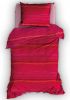 Duimelot Dekbedovertrek Zigzag Rood 100 x 135 cm online kopen