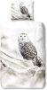 Good Morning Snowy Owl Flanel Dekbedovertrek 1 persoons(140x200/220 Cm + 1 Sloop ) online kopen