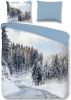 Good Morning Snowy Road Flanel Dekbedovertrek 2 persoons(200x200/220 Cm + 2 Slopen) Flanel Multi online kopen