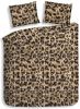 Heckett & Lane Flanel Dekbedovertrek Nora Gouden Bruin Lits jumeaux Xl 260x200/220 Cm online kopen