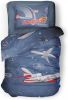 Linnick Kinder Dekbedovertrek 100% Katoen Flying Squad Blue 140x200cm online kopen