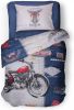 Linnick Kinder Dekbedovertrek 100% Katoen Road King Navy 140x200cm online kopen