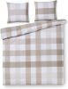Papillon Perth Dekbedovertrek 100% Percale Katoen 2 persoons(200x200/220 Cm + 2 Slopen) 2 Stuks(60x70 Cm) Zand online kopen