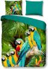 Pure dekbedovertrek Parrots multikleur 140x220 cm Leen Bakker online kopen