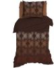 Romanette Avoriaz Flanel Dekbedovertrek 1 persoons(140x200/220 Cm + 1 Sloop) Flanel Terra/bruin online kopen