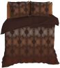Romanette Avoriaz Flanel Dekbedovertrek 2 persoons(200x200/220 Cm + 2 Slopen) Flanel Terra/bruin online kopen