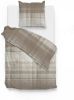 Zo Home Dekbedovertrek Flanel Marley Rock Taupe 140x200/220cm online kopen