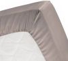 Cinderella Flanel Hoeslaken 100% Geruwde Flanel katoen 2 persoons(140x200/210 Cm) Taupe online kopen