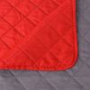 VidaXL Dubbelzijdige quilt bedsprei rood en grijs 220x240 cm online kopen
