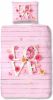 Good Morning kinderdekbedovertrek Love roze 140x200/220 cm online kopen