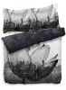 Heckett & Lane dekbedovertrek Morris zwart/wit 240x200/220 cm Leen Bakker online kopen