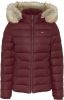 TOMMY JEANS Donsjack TJW BASIC HOODED DOWN JACKET met imitatiebont aan de capuchon & merklabel online kopen