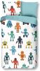 Good Morning kinderdekbedovertrek Robots multikleur 140x200/220 cm Leen Bakker online kopen