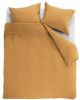 Ambiante Cotton Uni Dekbedovertrek Lits jumeaux(240x200/220 Cm + 2 Slopen) Katoen Ochre online kopen