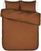 Essenza Minte Dekbedovertrek Lits jumeaux(240x200/220 Cm + 2 Slopen) Katoen Satijn Leather Brown online kopen