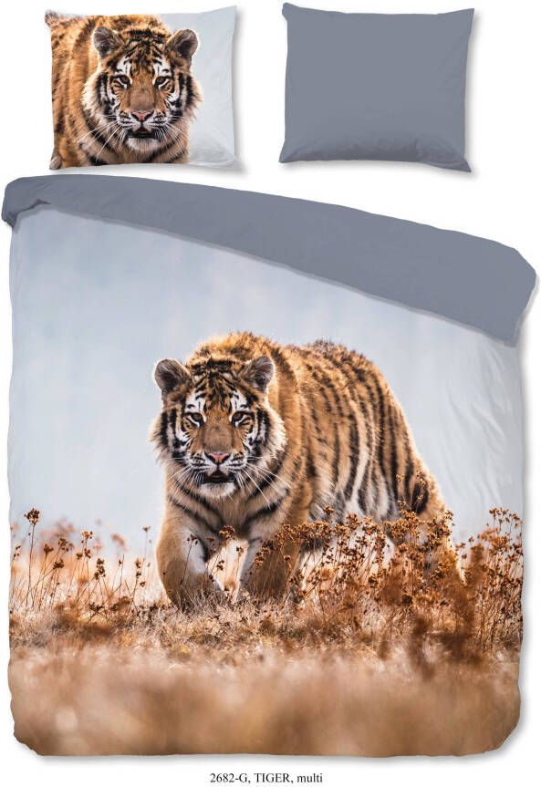 Good Morning Tiger Dekbedovertrek 2 persoons(200x200/220 Cm + 2 Slopen) Katoen Multi online kopen