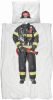 SNURK Firefighter dekbedovertrek 100% percaline katoen Lits-jumeaux (240x200/220 cm + 2 slopen) White online kopen