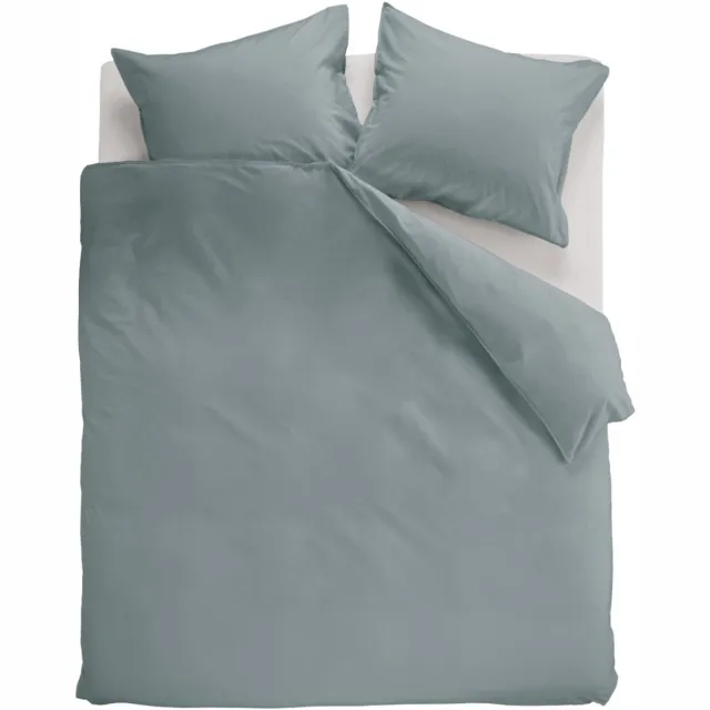 Linolux Dekbedovertrek Washed Cotton Blue Lits-jumeaux