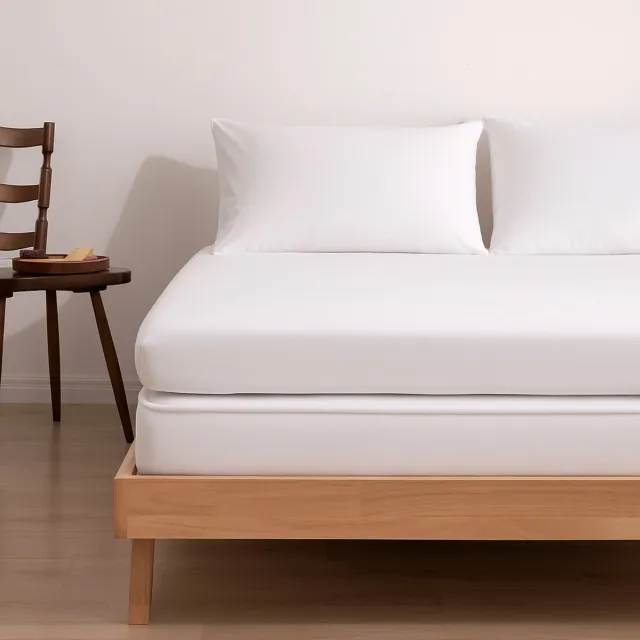Boomba Bamboo Bamboe hoeslaken Coco White wit 200x200 cm – Topdekmatras hoeslaken, zacht, ademend & hypoallergeen | Boomba Bamboo®