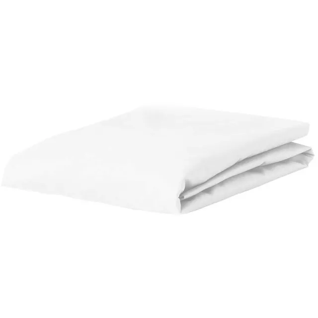 Brighton Satijnen Hoeslaken - Luxe Slaapcomfort - 140x200 cm - Tweepersoons - Wit - Hoekhoogte 27 cm - Restant Actie!