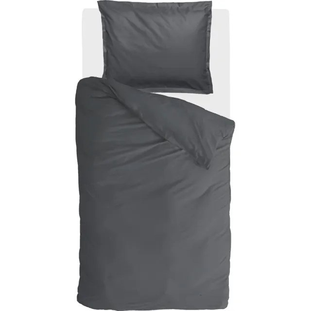 Walra Dekbedovertrek Vintage Satin - 140x220 - 100% Katoen - Antraciet