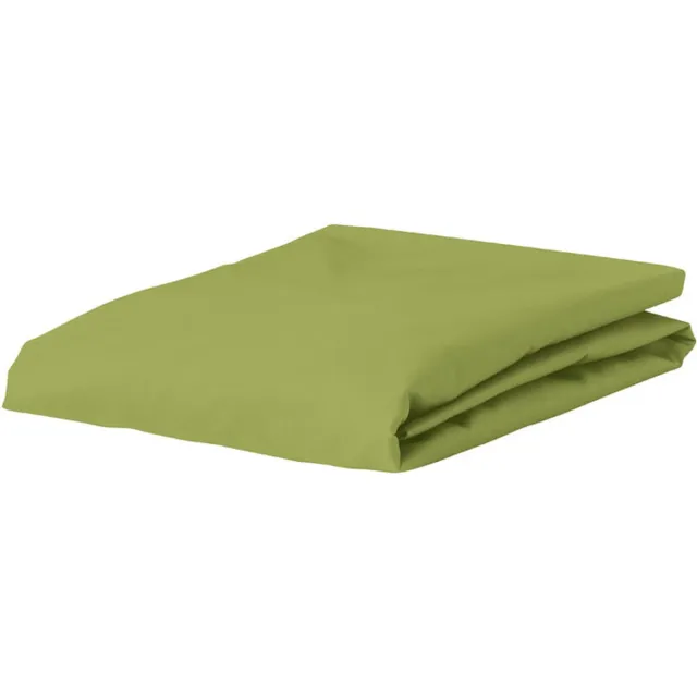 Essenza Premium Percale Hoeslaken Apple Green Groen