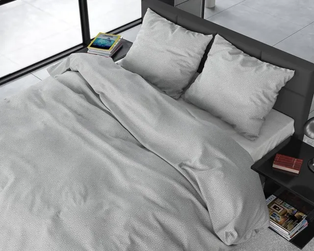 Welterusten Flanel DAVON LG - Dekbedovertrekset - Lits-Jumeaux - 240x200/220 + 2 kussenslopen 60x70 - Grijs