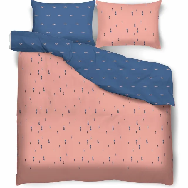 MissLucy Sweet Dream Collection Drops dekbedovertrek satijnkatoen inclusief 2 kussenslopen Multikleur