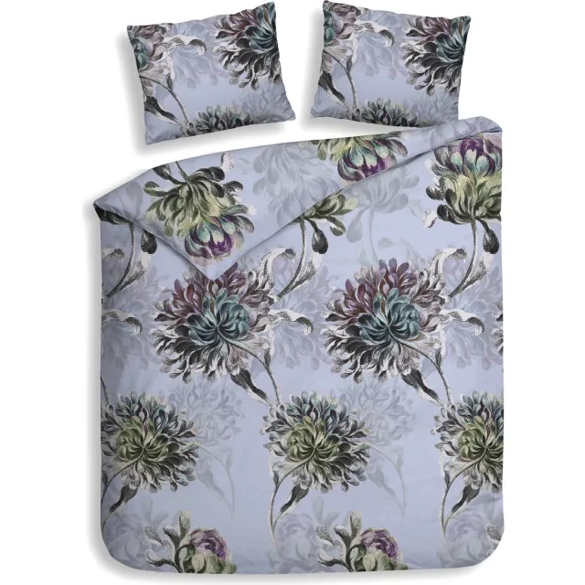 Heckettlane Heckett & Lane Flanel Dekbedovertrek Bing (Frost Blue) - 260x200/220 cm