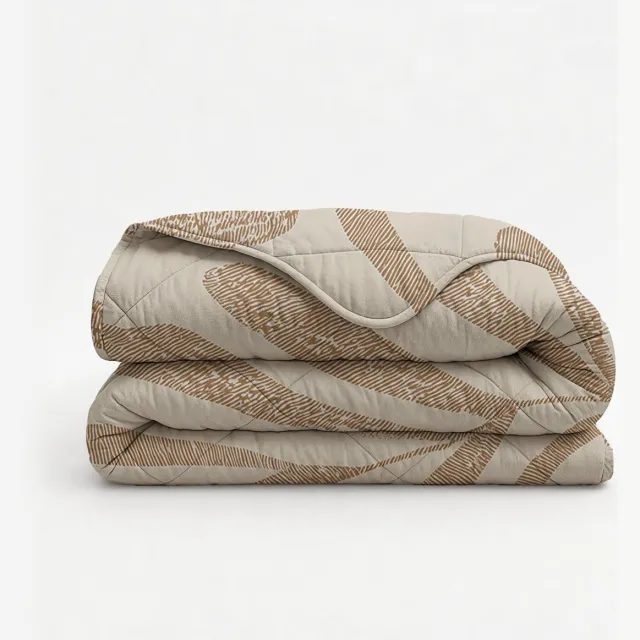 Dekbed-Discounter Fresh and Co Dekbed Zonder Overtrek 140 x 200 cm - Warmteklasse 3 - Zonder Hoes - Inclusief kussensloop - Beige, Bruin