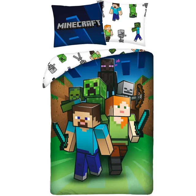 Minecraft Dekbedovertrek Monster Hunter - Katoen Multicolor