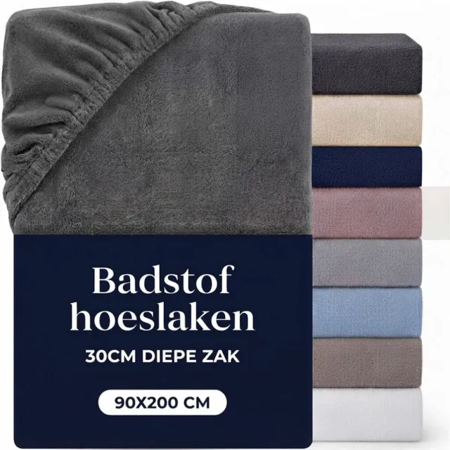 ApexArte® Matrasovertrek 90x200 - Hoeslaken - Matrashoes - Super Zacht - Bedtextiel Antraciet