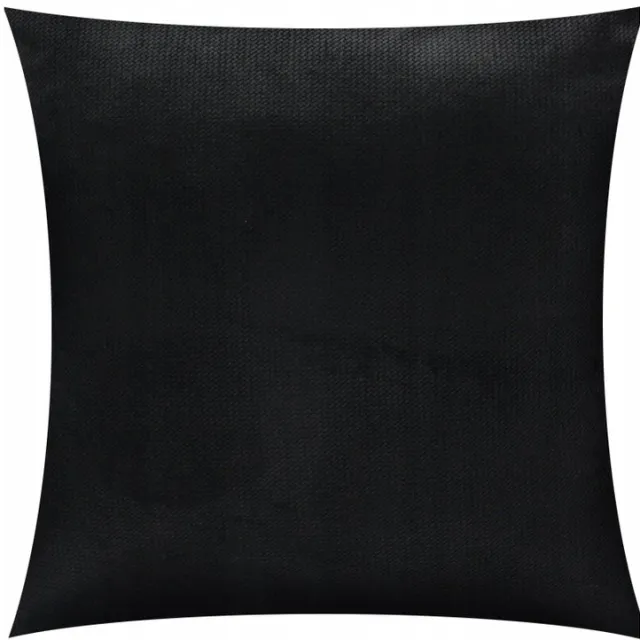 Timex-Pol Decoratieve Kussenhoes Velvet 40x40 cm - Zachte Stof met Rits Zwart