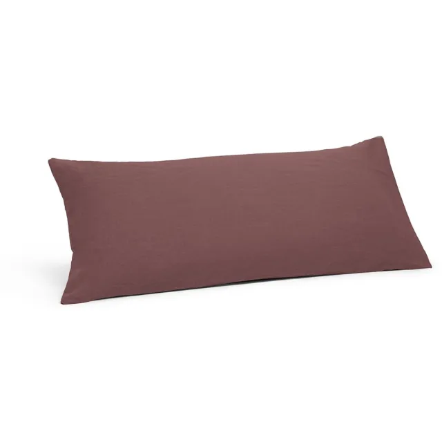 Yumeko kussensloop hennep/katoen deep raspberry 40x80 - Biologisch & ecologisch - 1 stuk