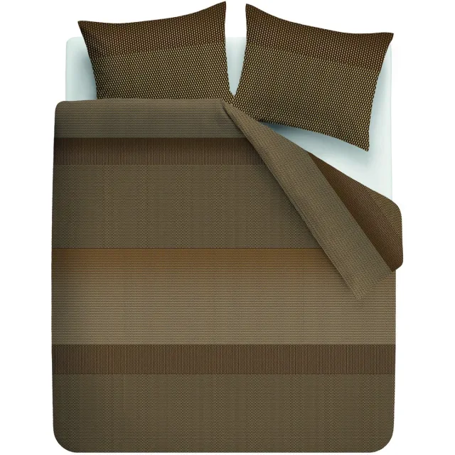 Kardol Tercio dekbedovertrek - Tweepersoons - 200 x 200/220 cm - Goud