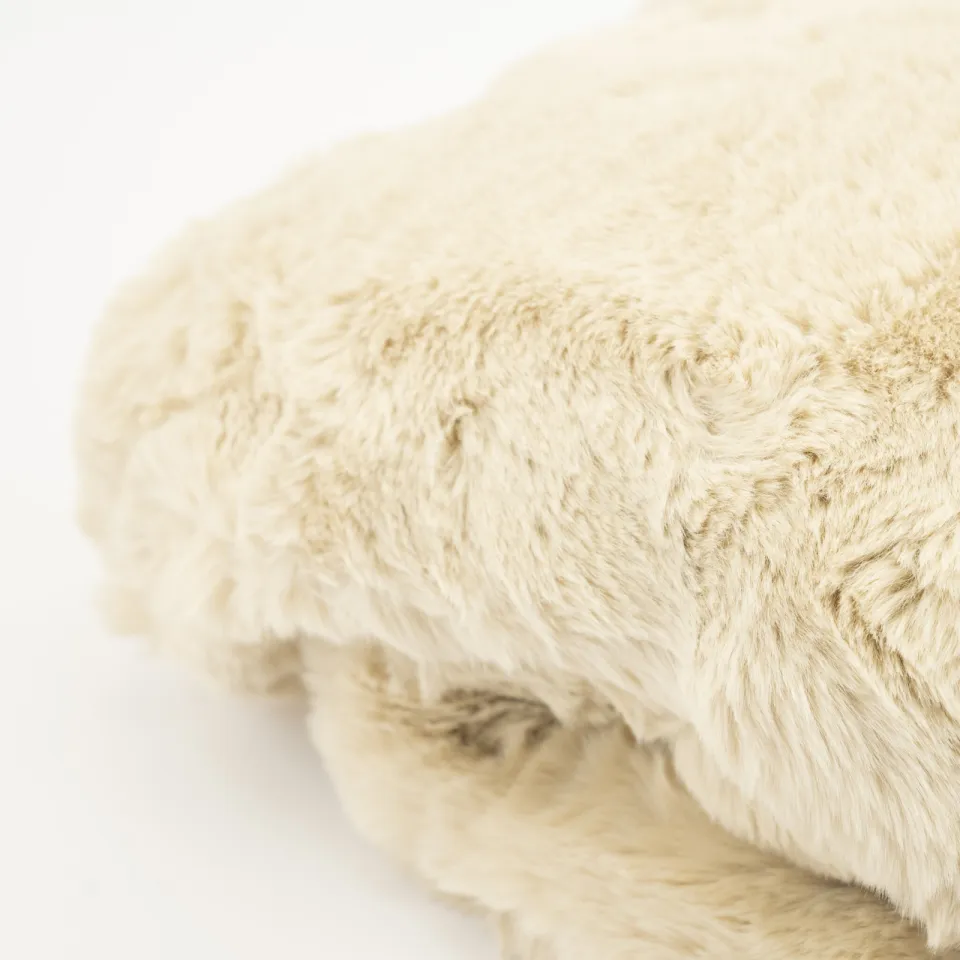 By-Boo Plaid 'Mosa' 170 x 140cm, kleur Beige, foto 3
